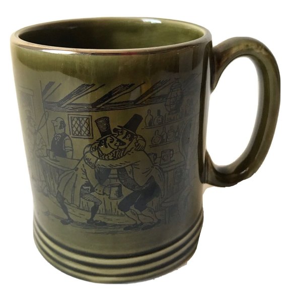 green ceramic mugs